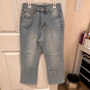 Princess Polly high rise ankle jeans size 4